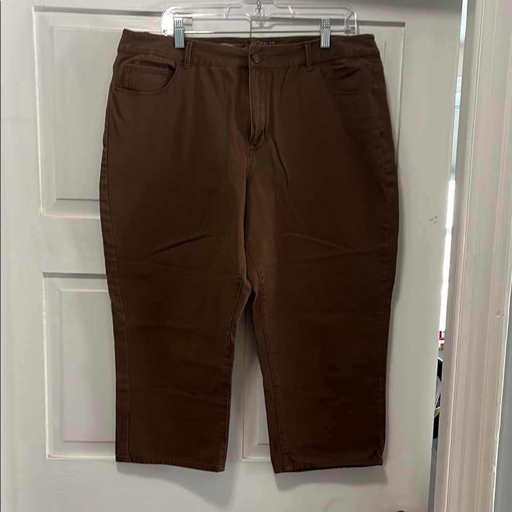 Coldwater Creek Brown Capris